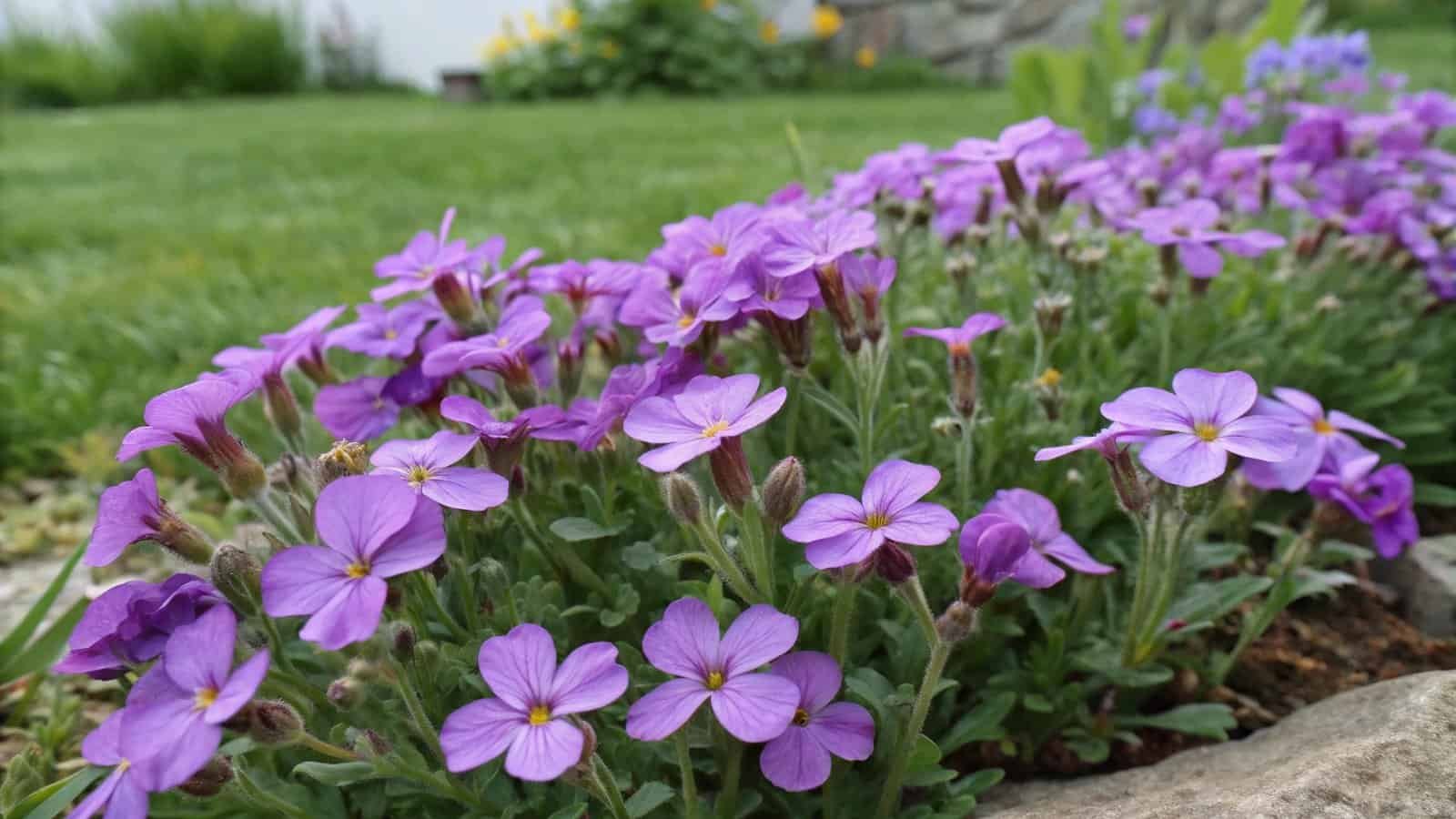 Aubrieta: Mesilaste ja liblikate lemmik