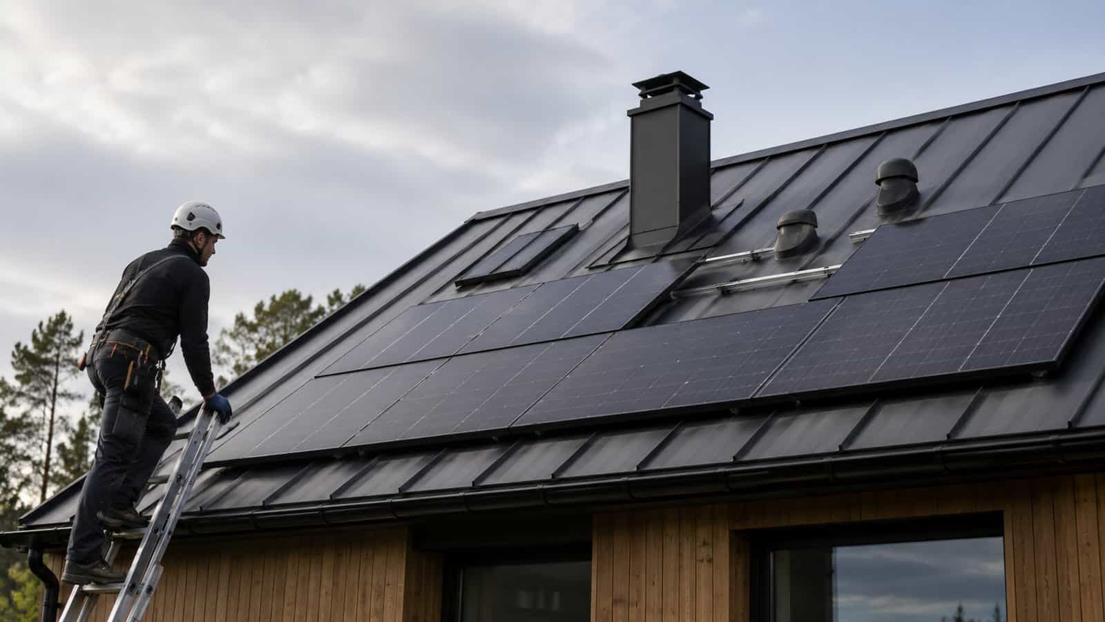 Inverter ja akupank kodu tehnoruumis
